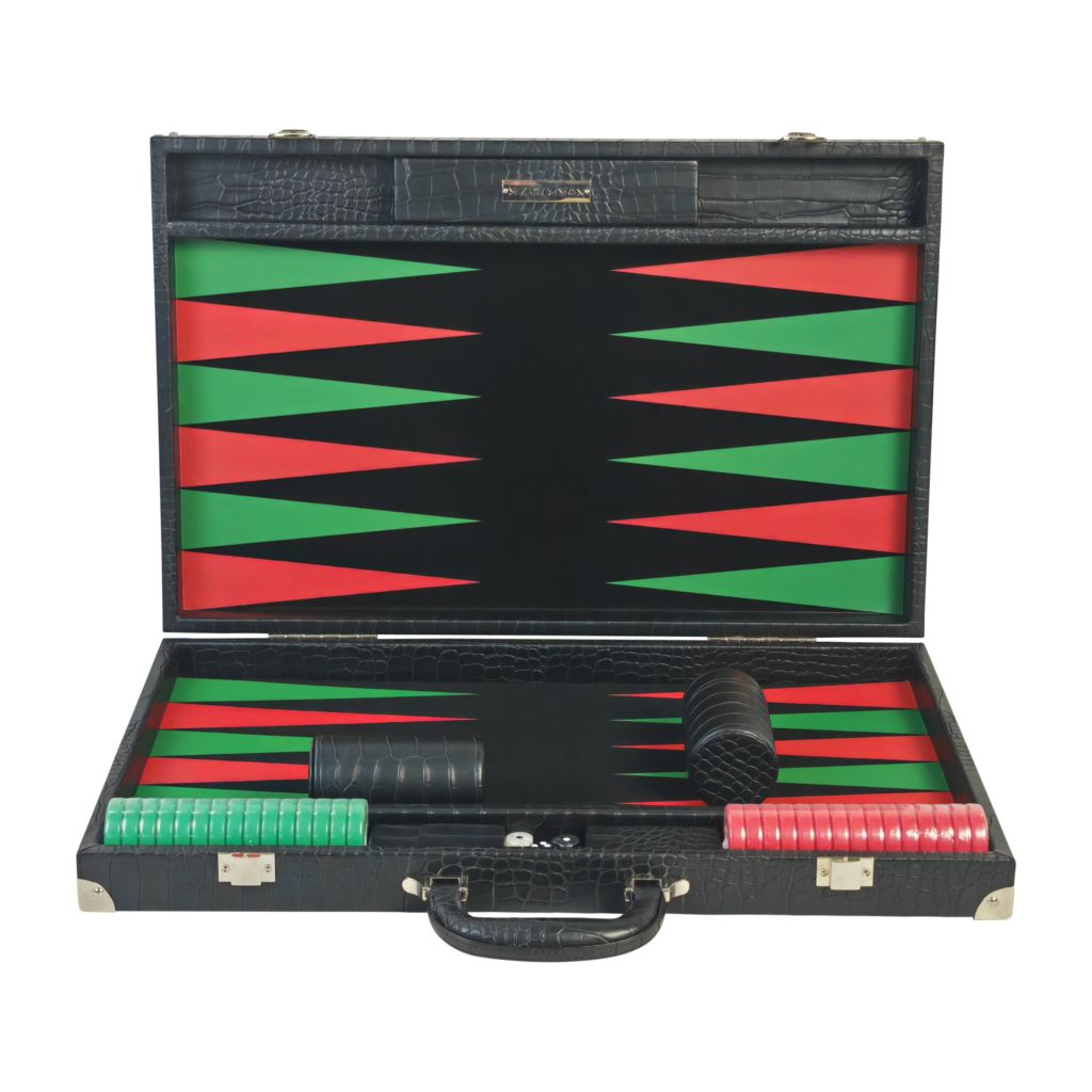 Florida Black Backgammon Set