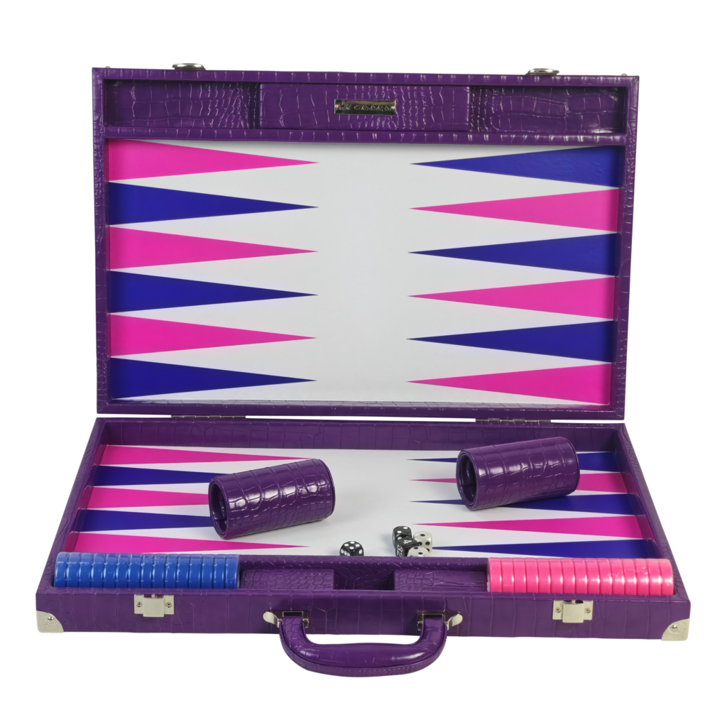 Florida Purple Backgammon Set